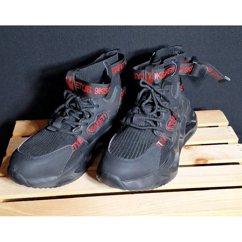 Steel Toe Safety Boots Sz 42 (8.5–9M) High-Cut Lightweight Breathable